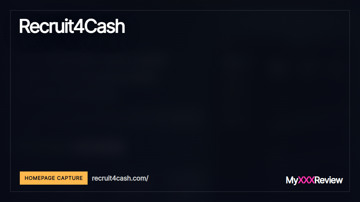 Recruit4Cash homepage thumbnail